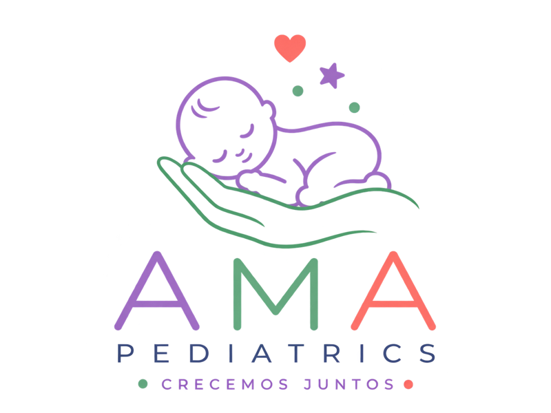 AMA Pediatrics — bebé descansando sobre una mano